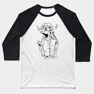 Water Bison Baseball T-Shirt